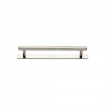 M Marcus Heritage Brass Hexagonal Design Cabinet Pull with Plate 96mm Centre to Centre